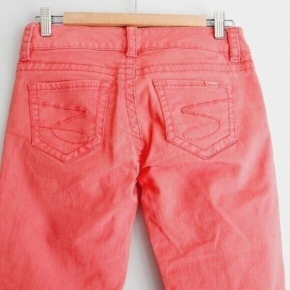 SEVEN7 Jeans Pink Women's Crop Capri Pants Sz 26 - Picture 5 of 10